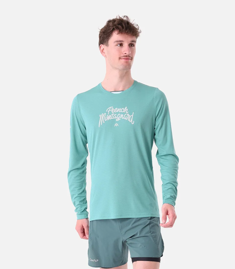 cimalp-french-montagnard-ls-2-h-t-shirt-trail-vert-canard image 1