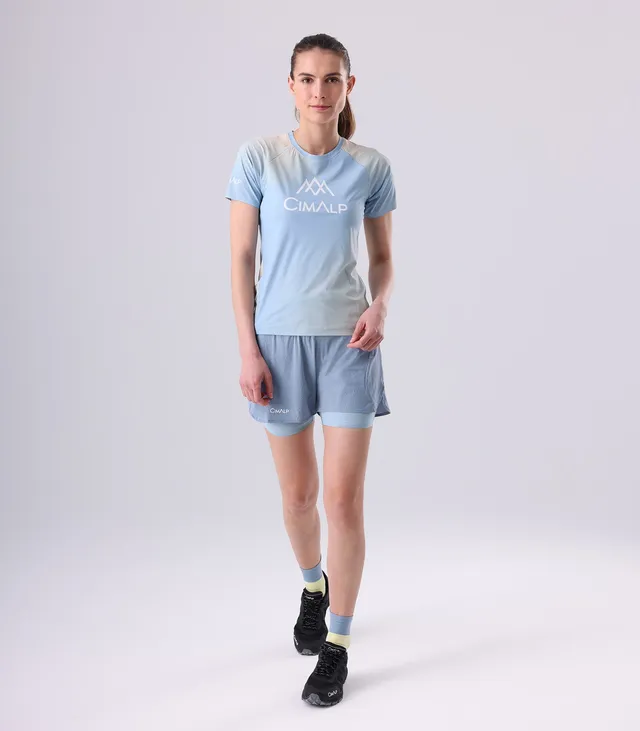 cimalp-team-4-f-t-shirt-trail-femme-bleu-gris image 1