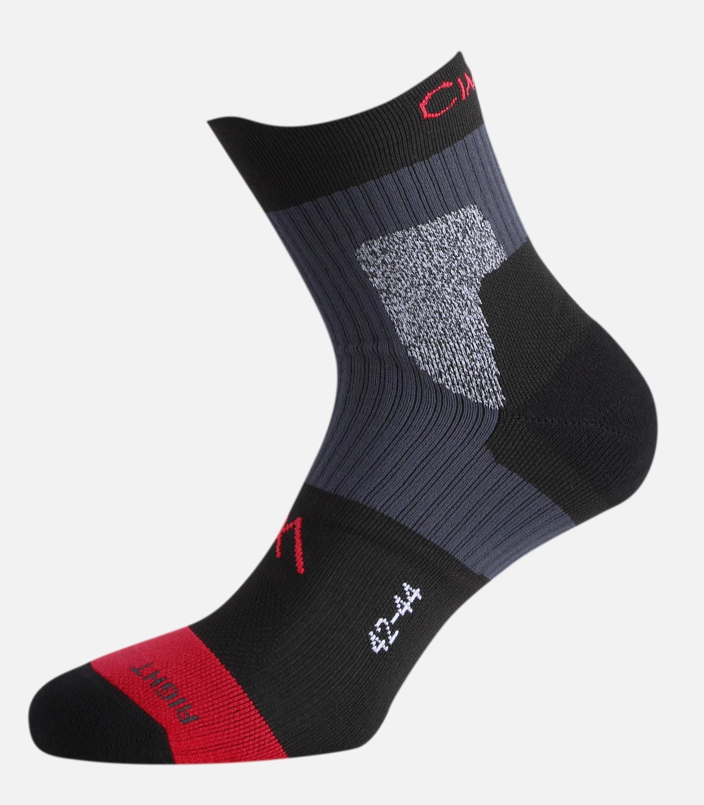 cimalp-x2-mid-chaussettes-randonn-e-noir-rouge-double-peau-anti-ampoules image 4