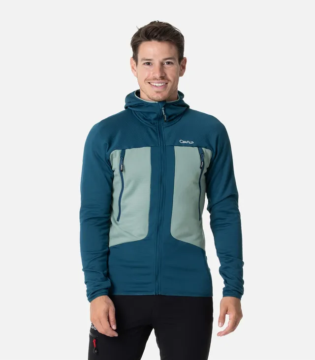 cimalp-whymper-2-h-polaire-homme-bleu-vert-respirante image 1