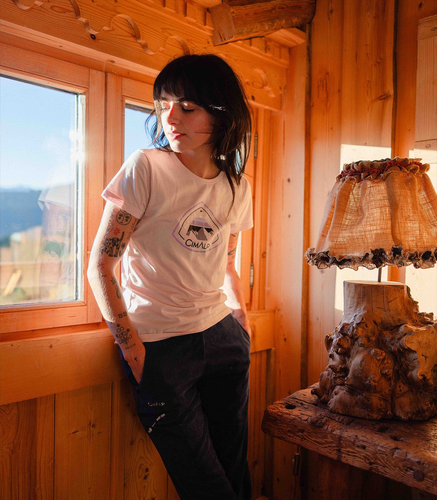 cimalp-almet-f-alpine-refuge-t-shirt-randonn-e-femme-rose image 4