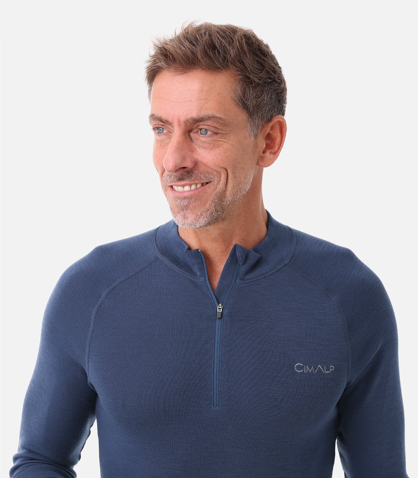 cimalp-wool-zip-240-h-haut-thermique-merinos-noir image 5