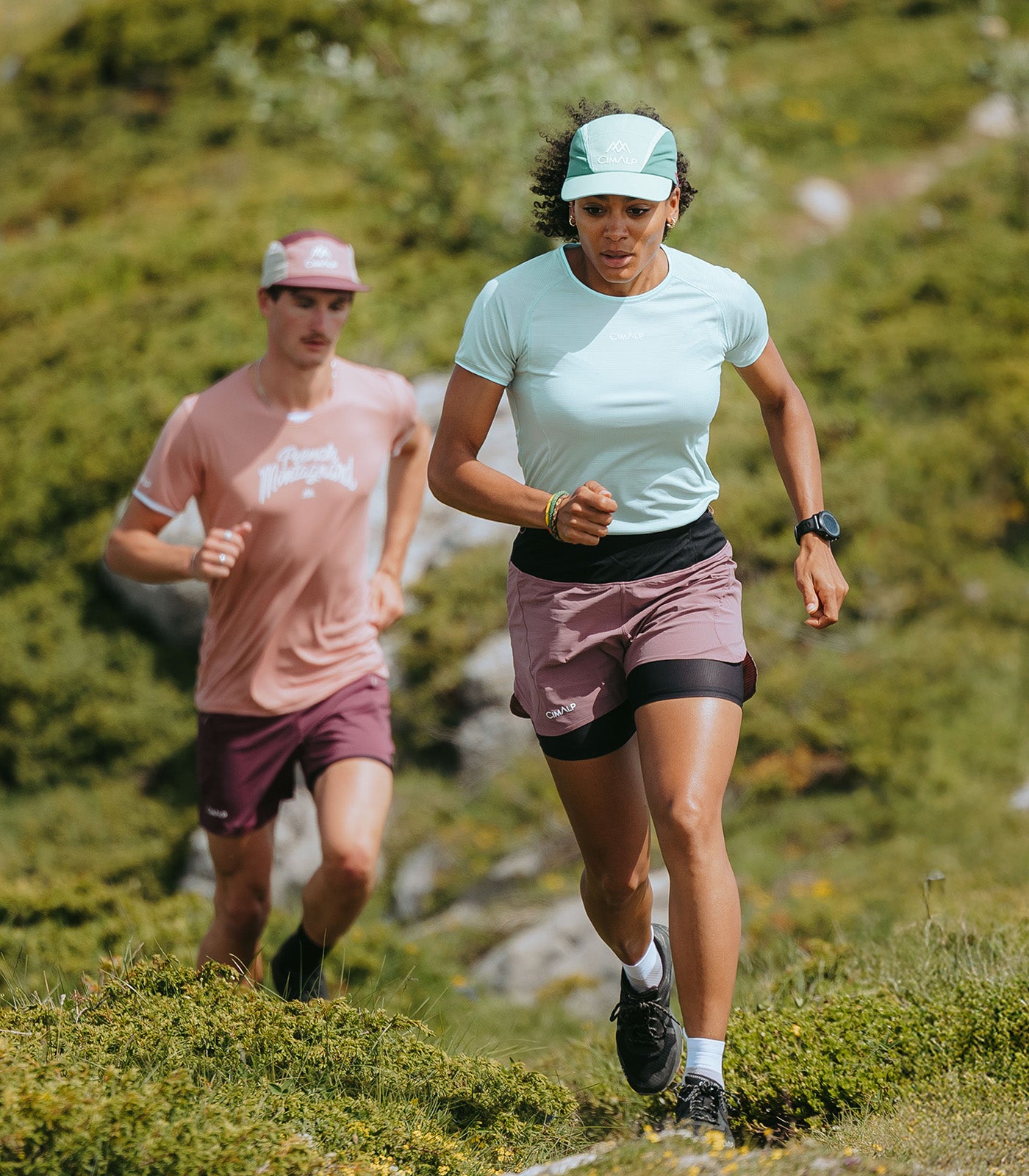 cimalp-boreon-3-f-t-shirt-trail-femme-vert-amande-respirant image 7