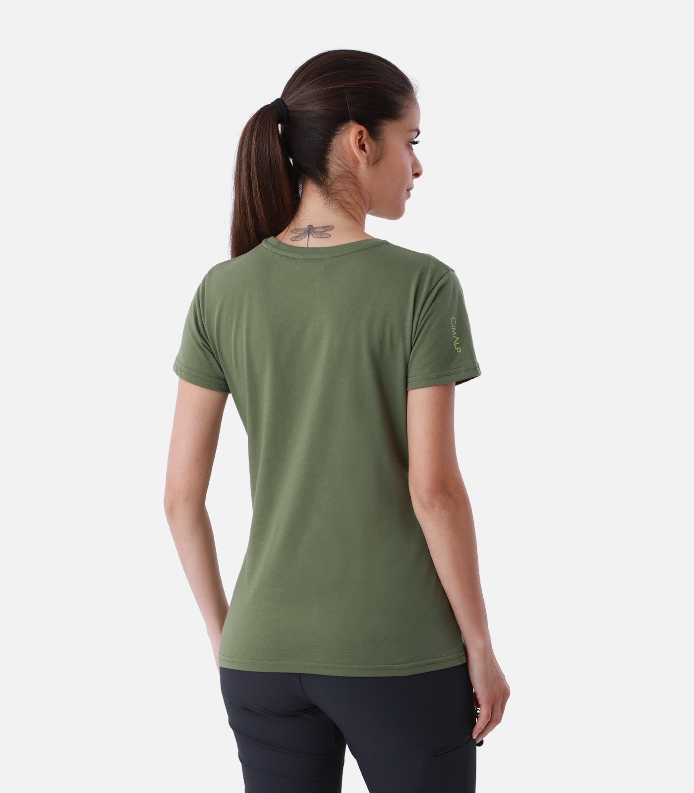 cimalp-alpinist-f-t-shirt-kaki-l-coton-anti-uv image 4