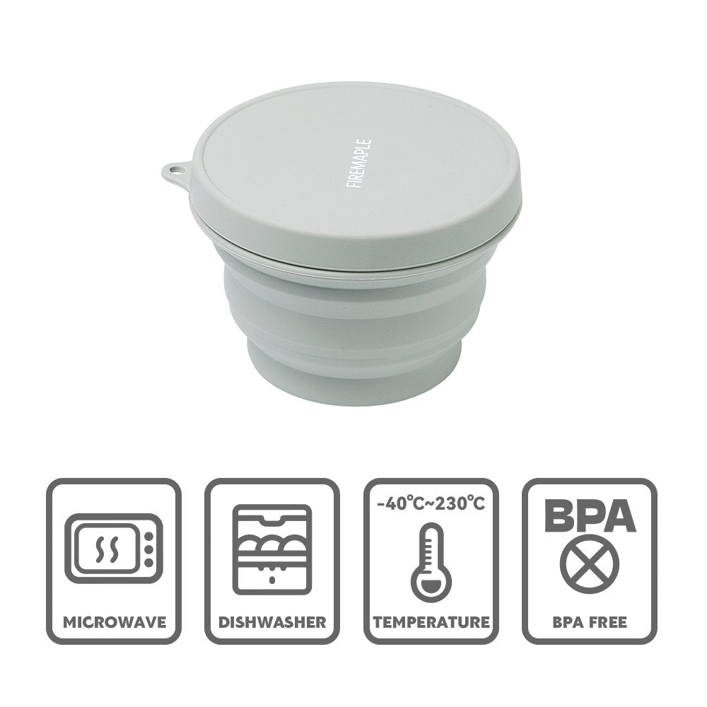 firemaple-bol-silicone-pliable-1000ml-avec-couvercle image 2
