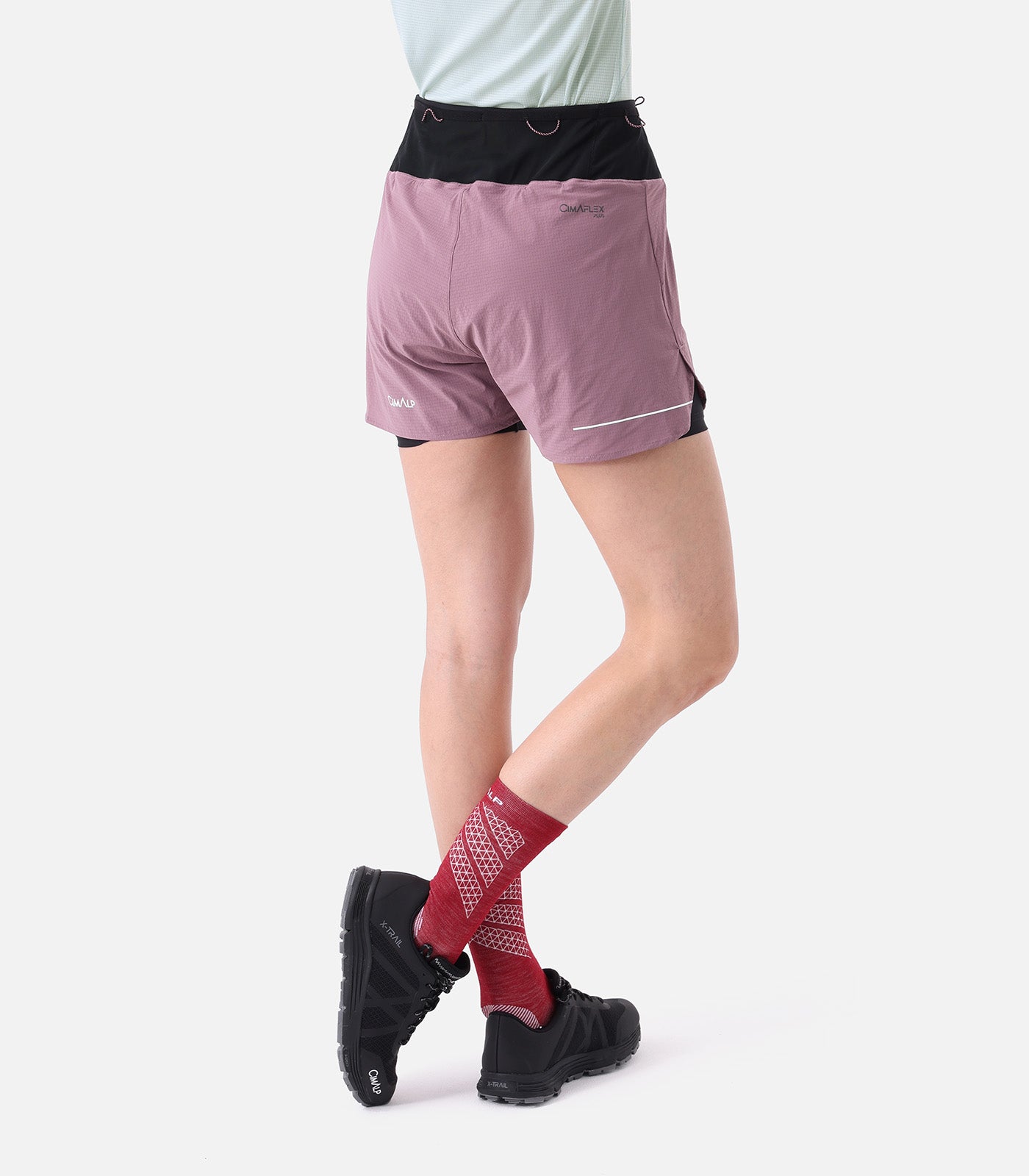 cimalp-restonica-2-f-short-trail-femme-mauve-2-en-1 image 6