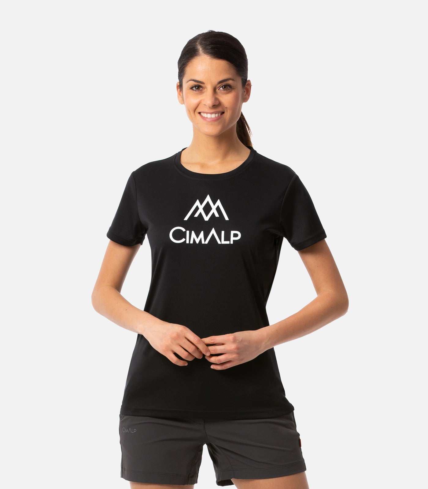 cimalp-impression-f-t-shirt-rando-femme-gris-anti-odeur image 1