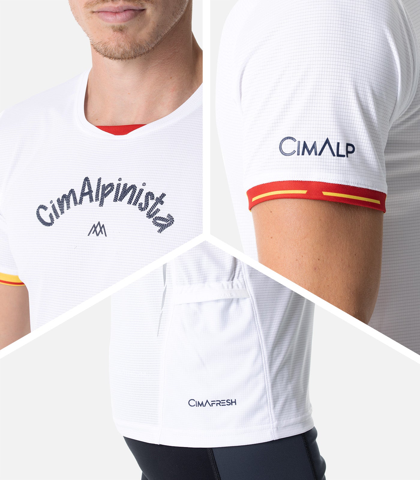 cimalp-spanish-montagnard-t-shirt-trail-homme-blanc-100g image 5