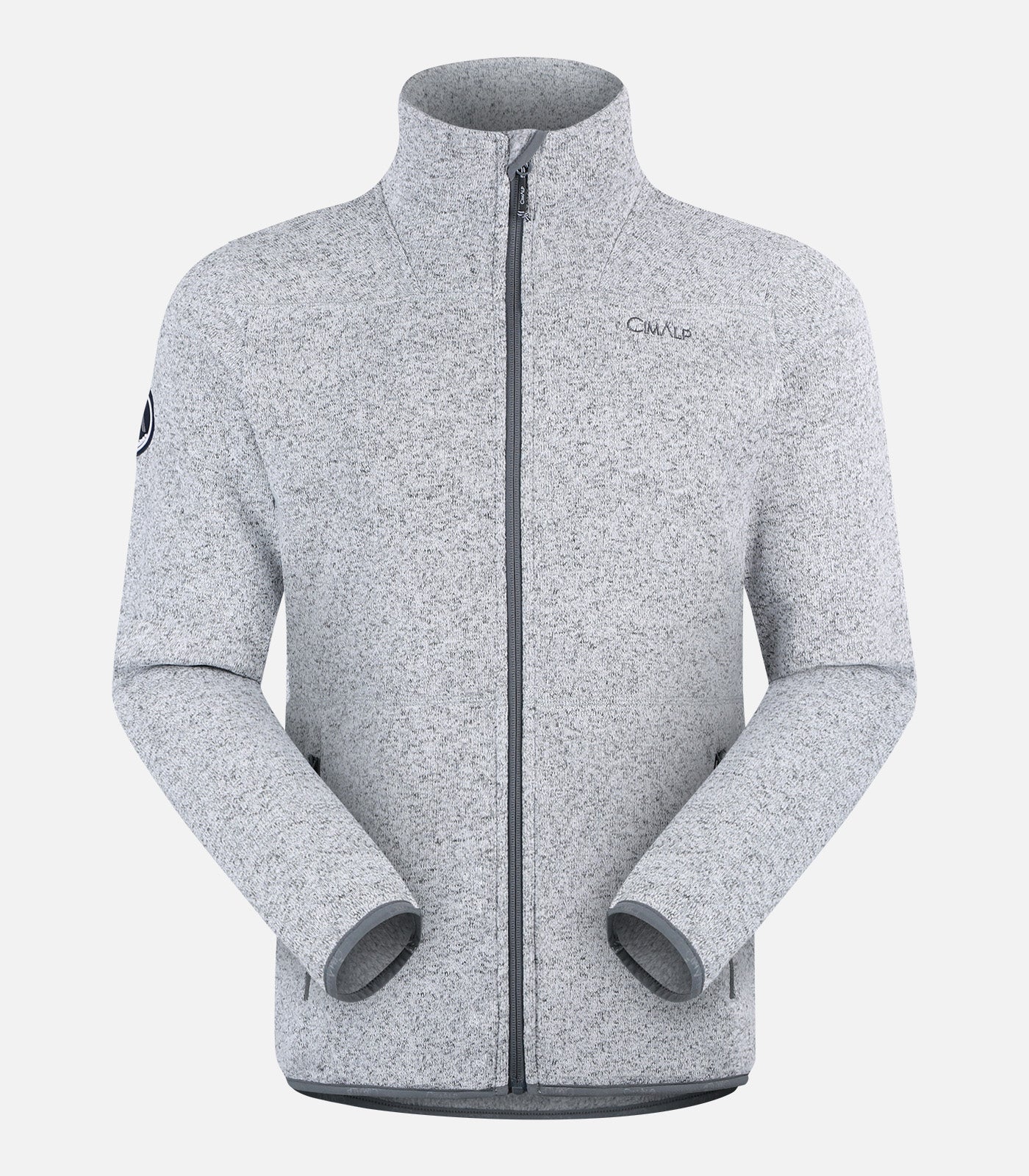 cimalp-royans-4-h-polaire-homme-aspect-laine-marron image 2