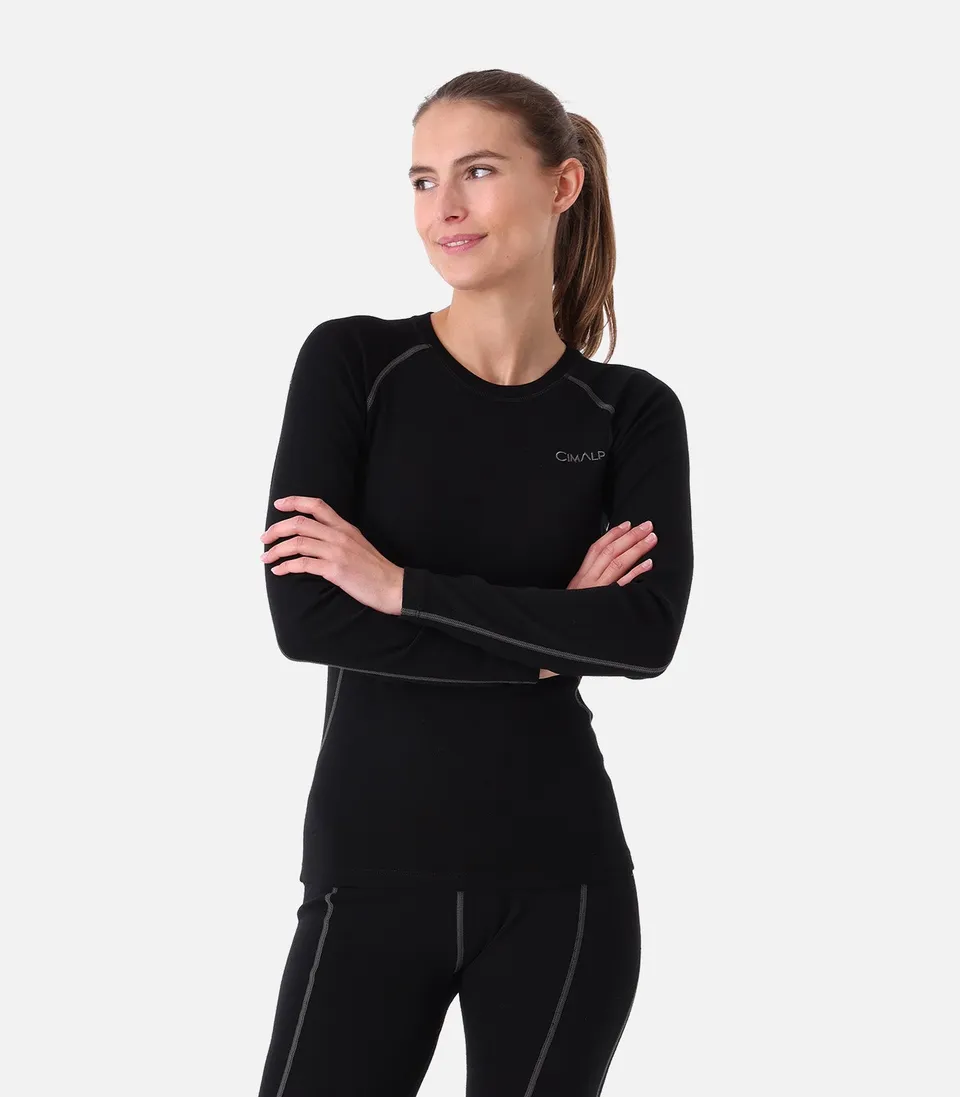 cimalp-wool-top-200-f-haut-m-rinos-femme-noir-anti-odeur image 1