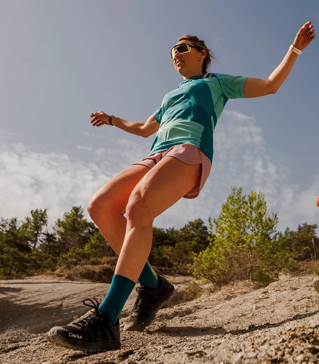 cimalp-team-3-f-t-shirt-trail-femme-vert-canard-l-ger image 1