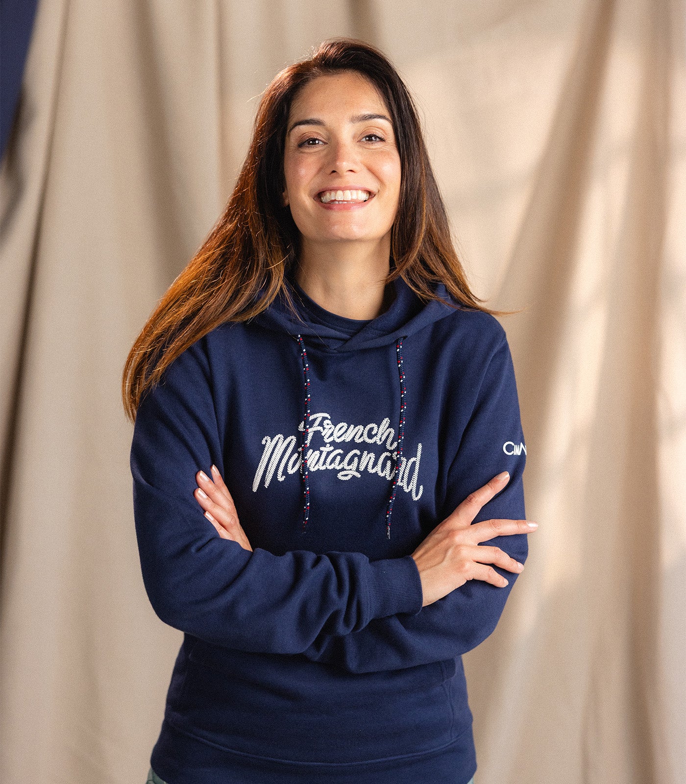 cimalp-french-hoodie-sweat-capuche-marine-coton image 3