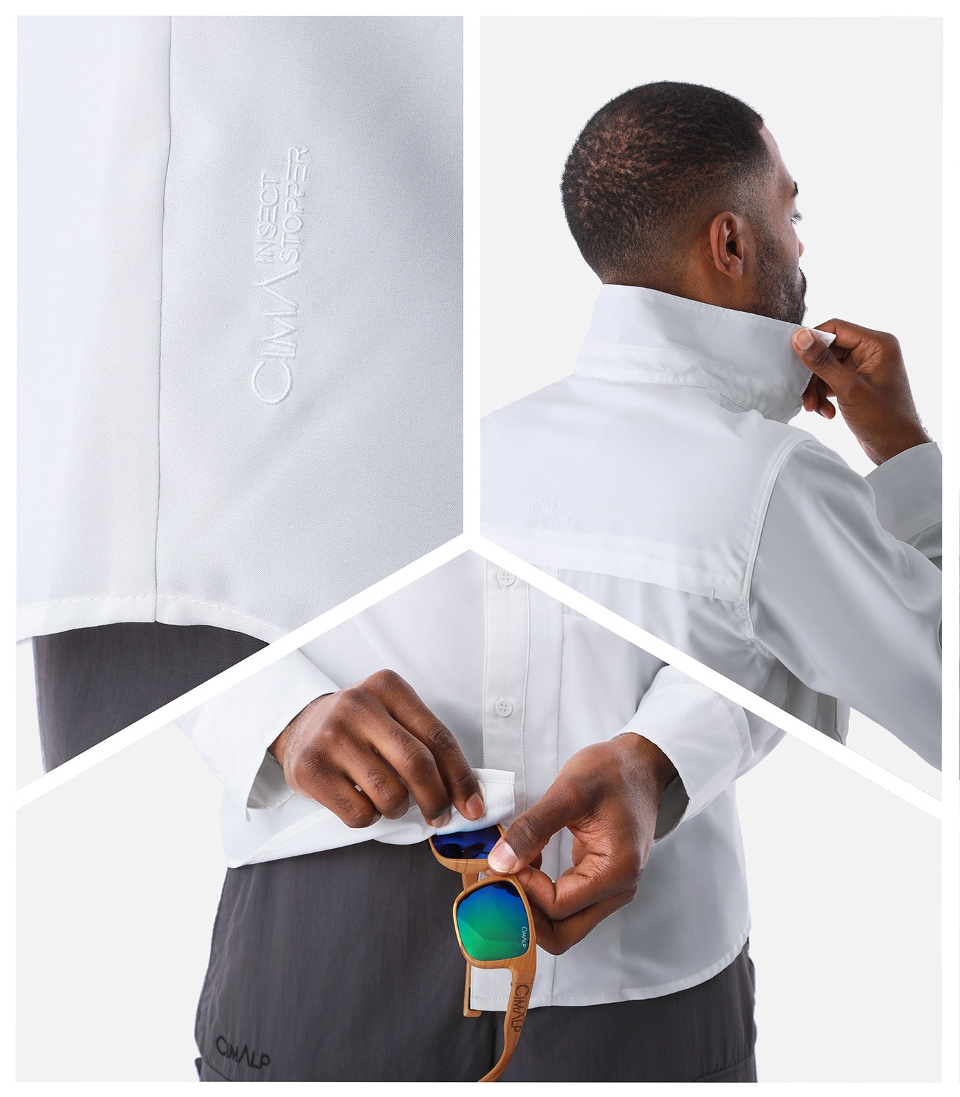 cimalp-acapulco-4-h-chemise-rando-homme-blanc-anti-uv image 5