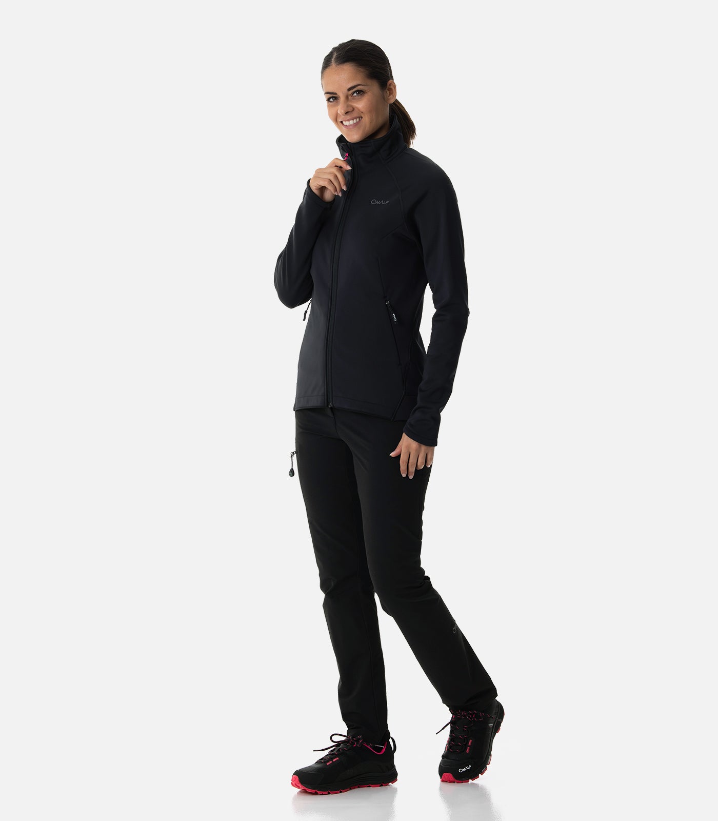 cimalp-warmit-5-f-polaire-femme-coupe-vent-noire image 3