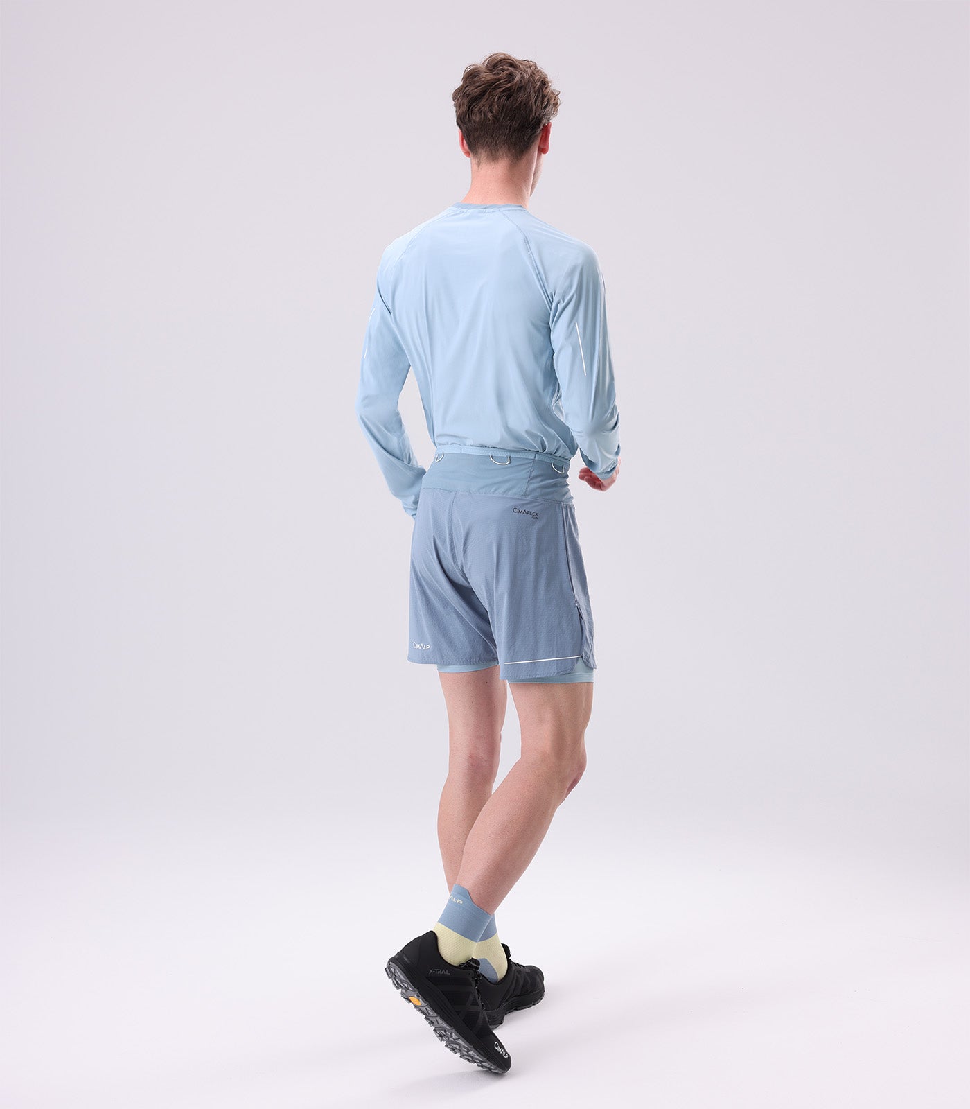 cimalp-lavaredo-2-h-short-trail-homme-bleu-gris-m-2en1 image 3