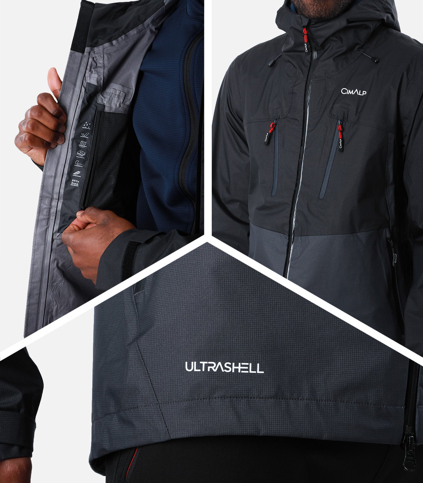 cimalp-cosmiques-2-h-veste-imperm-able-homme-kaki-hardshell image 4