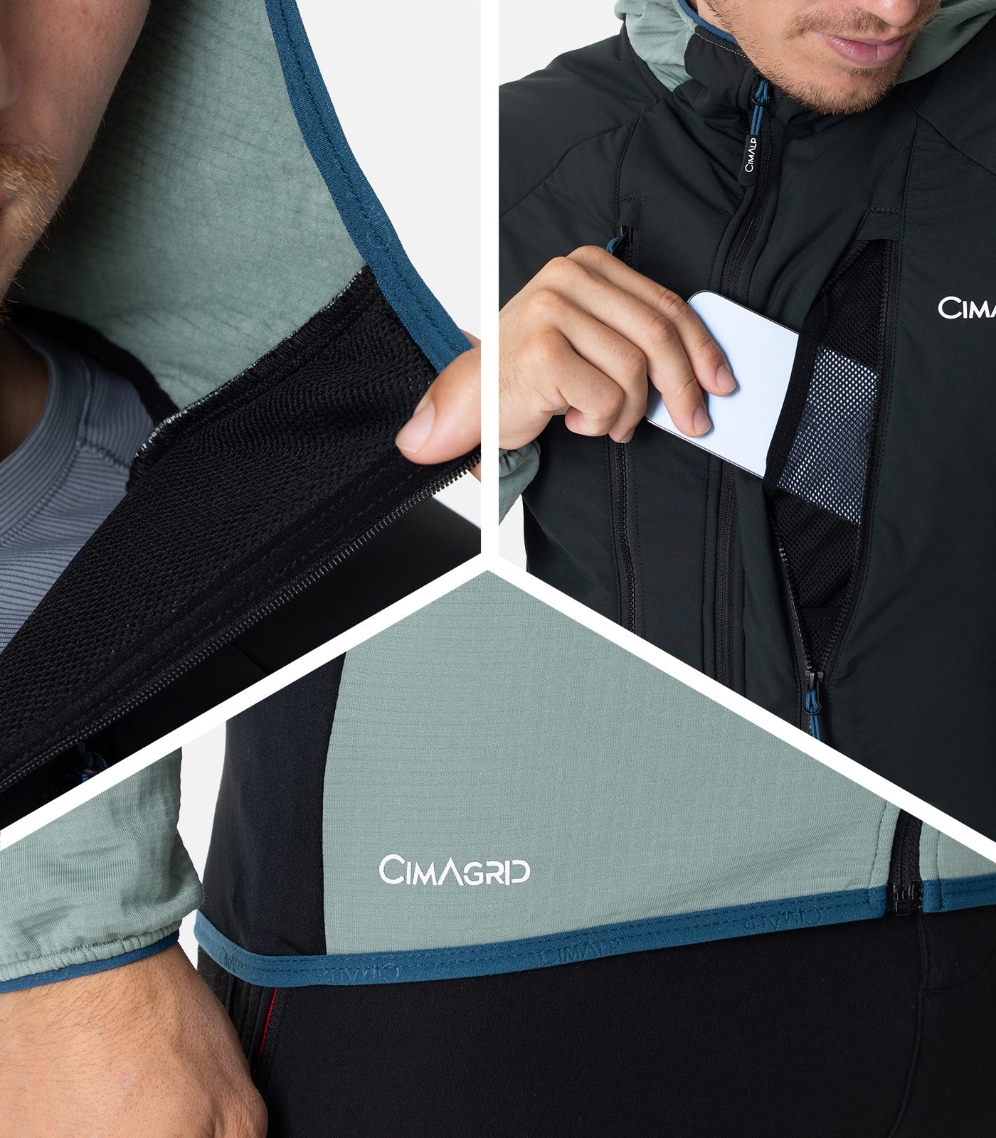 cimalp-baretti-2-h-polaire-homme-primaloft-noir-bleu image 5