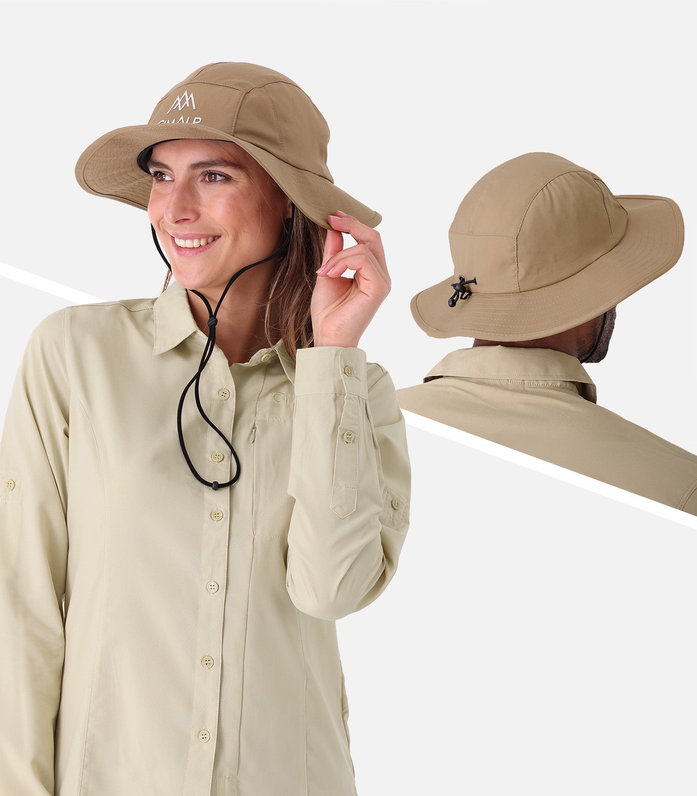 cimalp-ennedi-chapeau-randonn-e-anti-uv-upf-50-sable-l-ger-65-g image 4