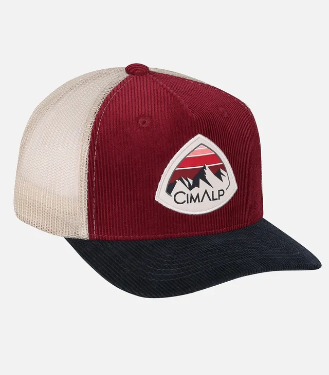 cimalp-trucker-cap-velours-casquette-vert-olive image 1