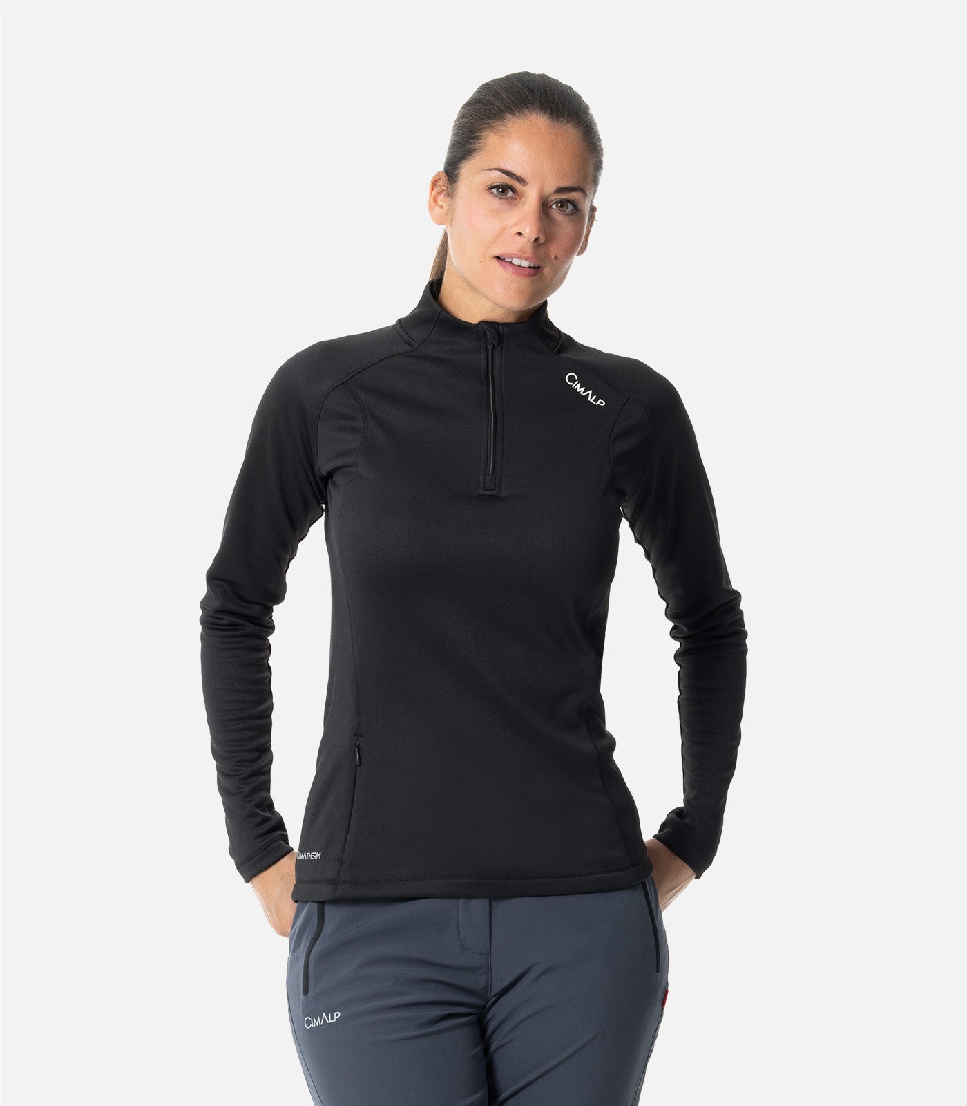 cimalp-teillon-f-veste-polaire-femme-stretch-seconde-couche-noir image 1