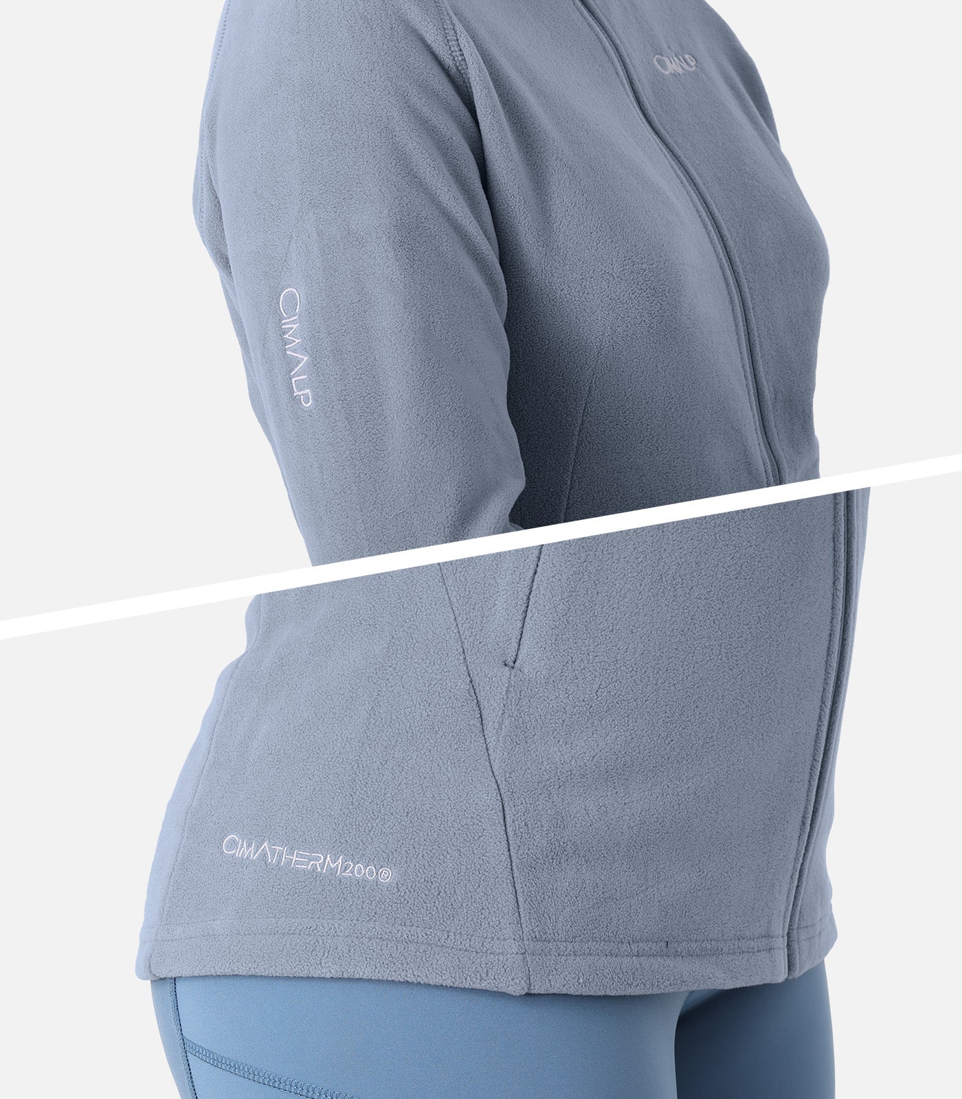 cimalp-freeze-5-polaire-femme-bleu-polyester-recycl image 5