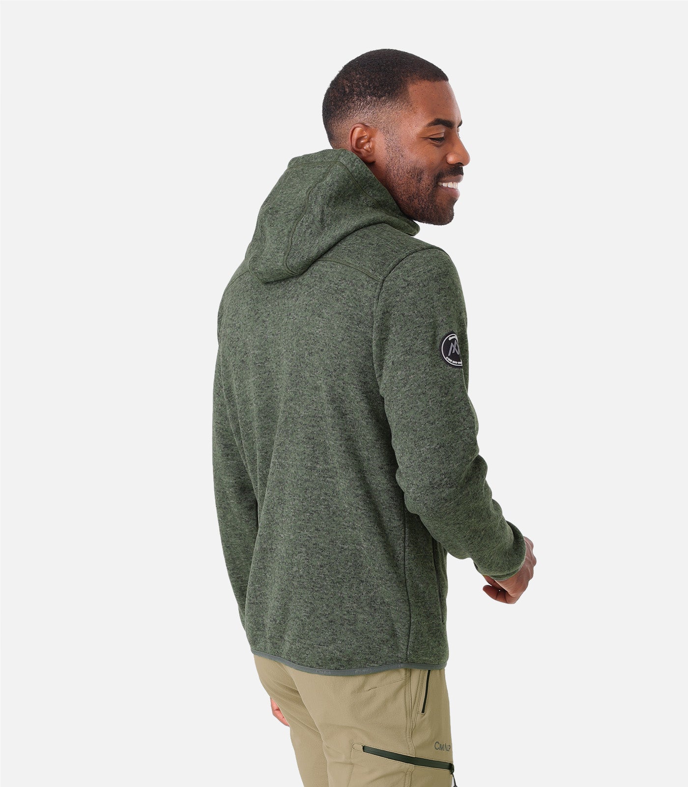 cimalp-vercors-4-h-veste-polaire-homme-vert-aspect-laine image 4