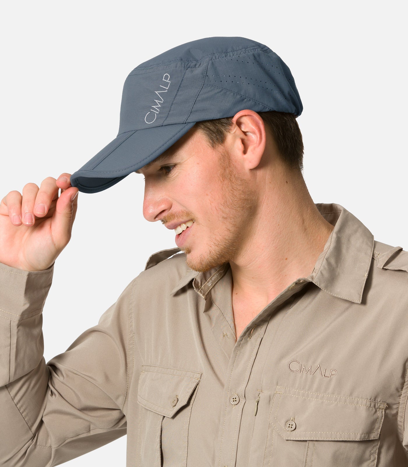 cimalp-fold-casquette-anti-moustiques-pliable-kaki-upf40 image 4