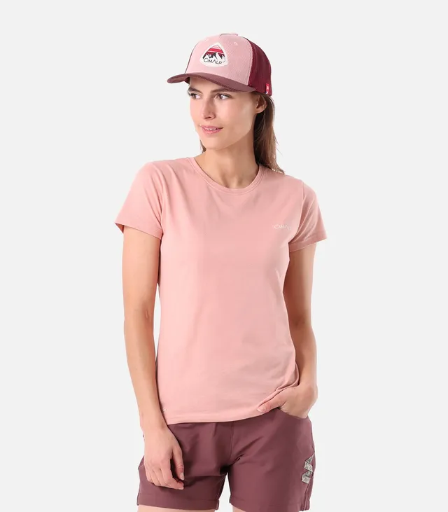 cimalp-map-3-t-shirt-rando-femme-rose-coton-upf-30 image 1
