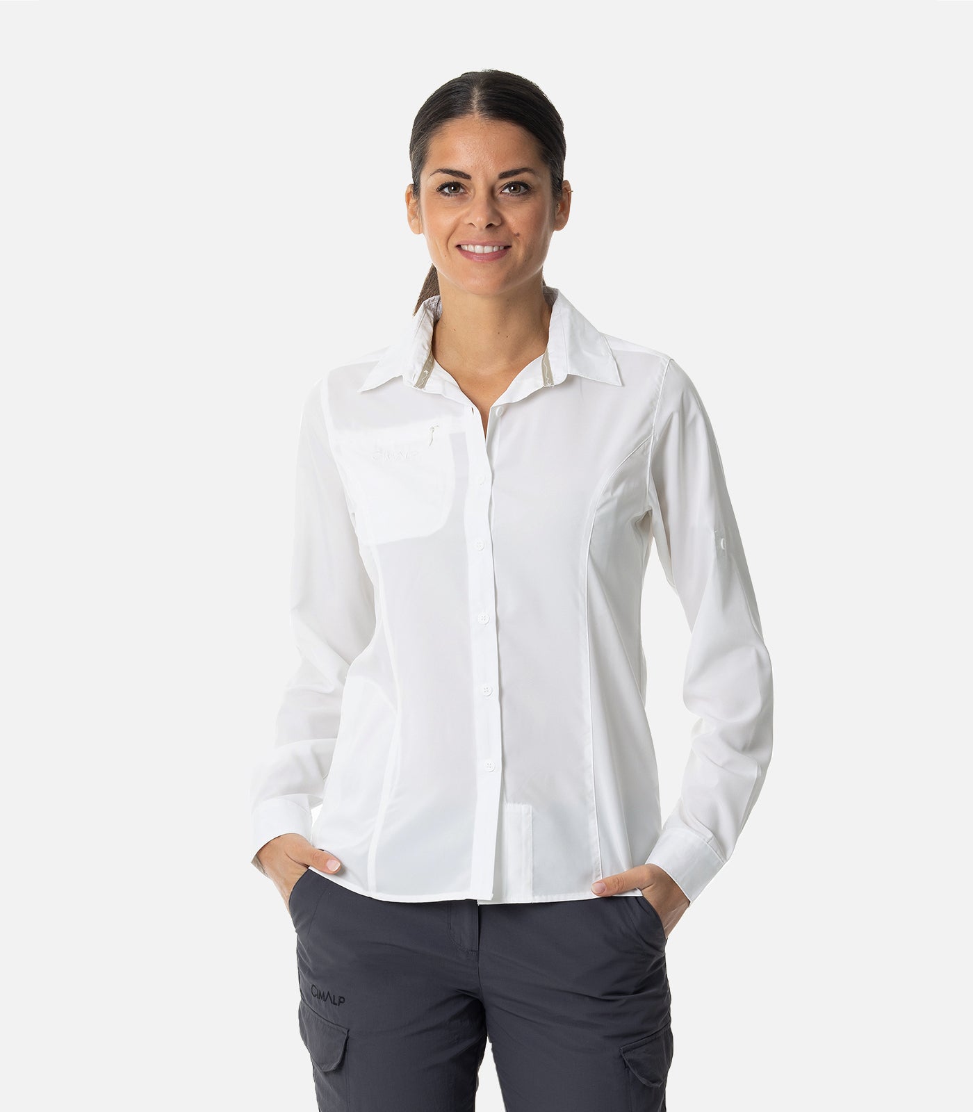 cimalp-alicante-3-f-chemise-randonn-e-femme-blanc-uv image 1