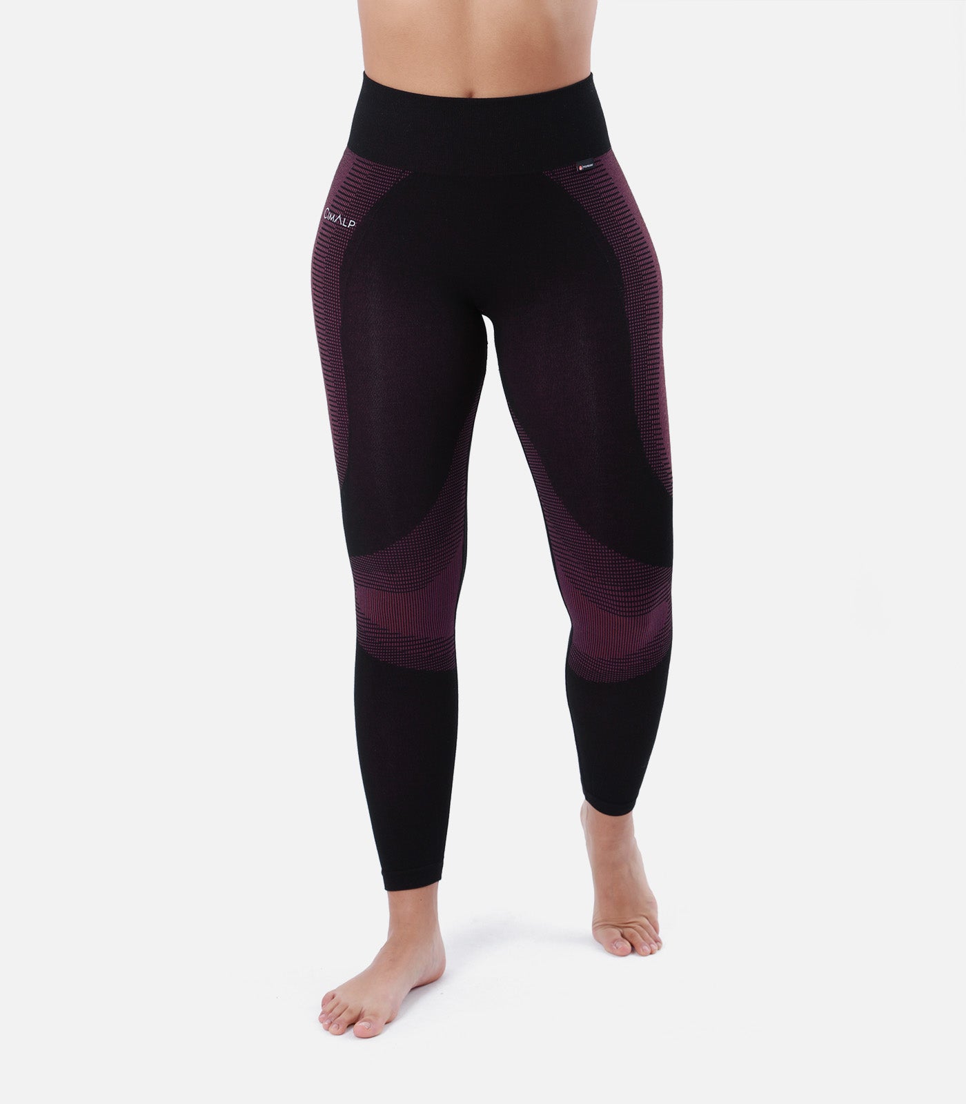 cimalp-strategic-pant-5-cale-on-thermique-noir-rose-femme image 1