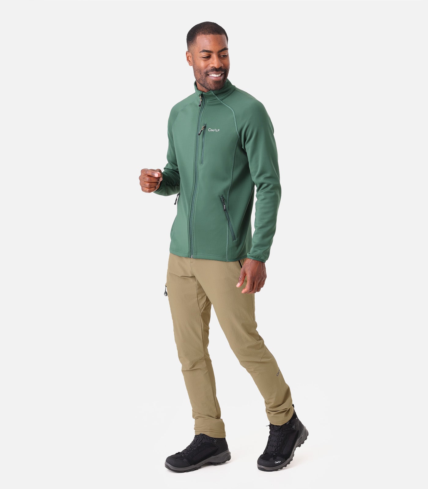 cimalp-warmit-6-h-polaire-homme-coupe-vent-sapin image 3