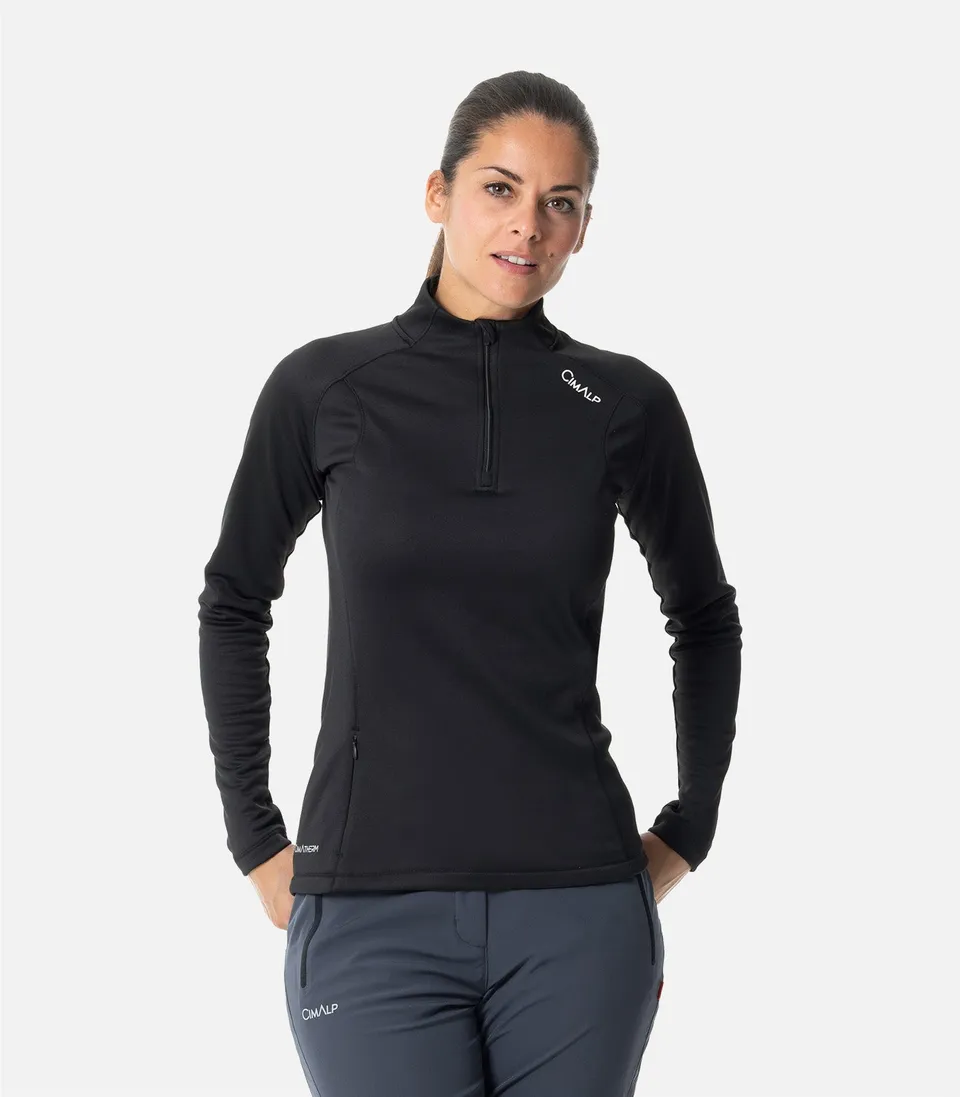 cimalp-teillon-f-veste-polaire-femme-stretch-seconde-couche-noir image 1