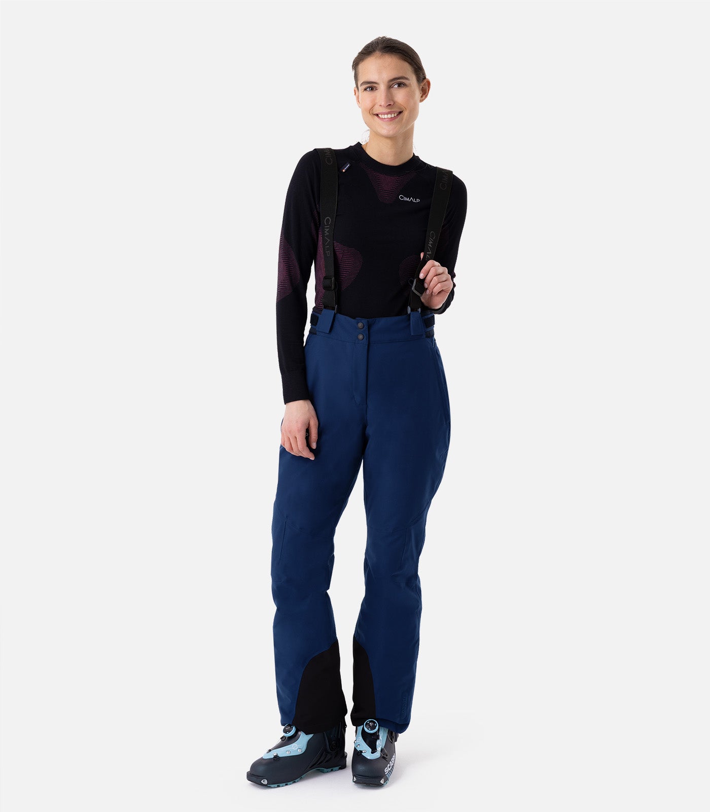 cimalp-carroz-f-pantalon-ski-femme-noir-stretch image 1