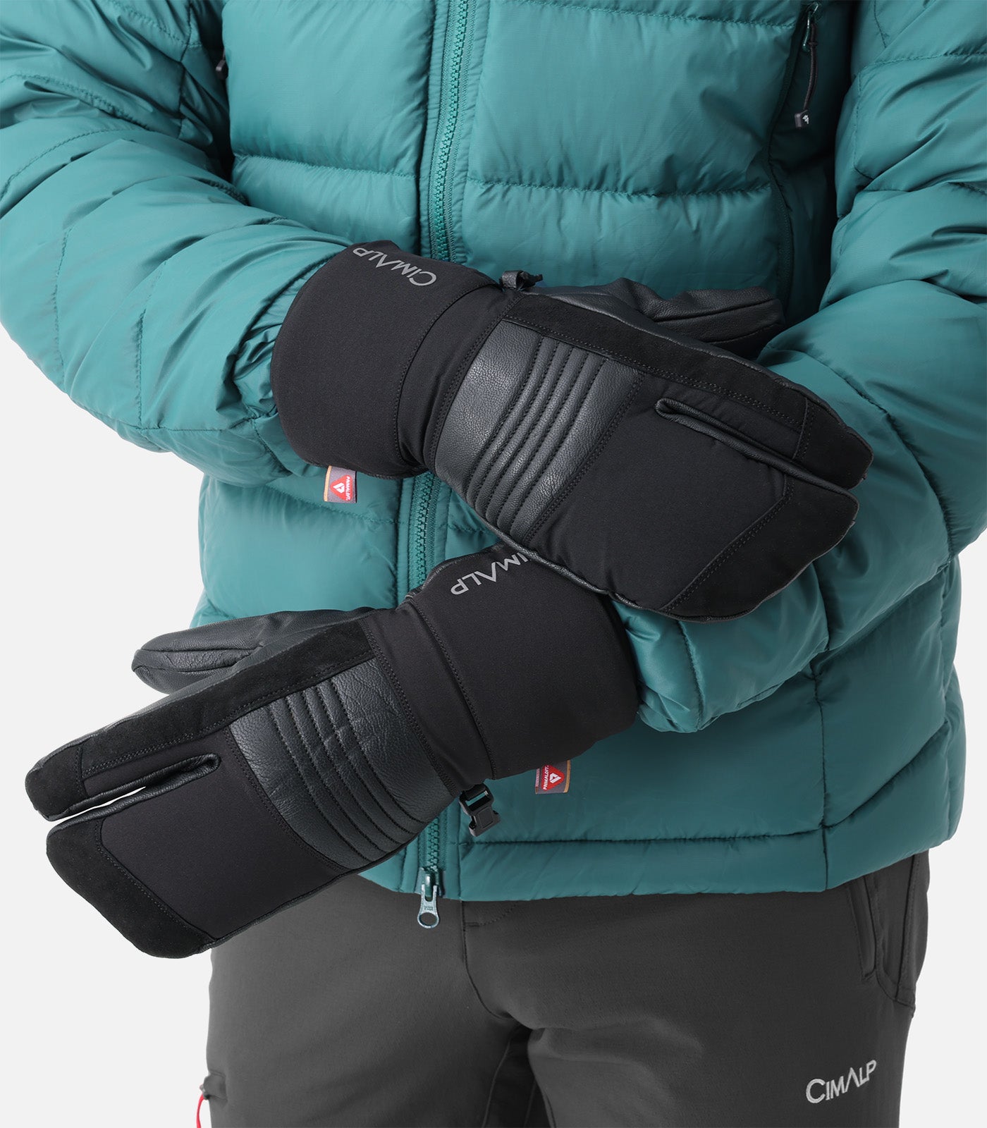 cimalp-ski-3-fingers-gants-ski-3-doigts-noirs-chauds image 2