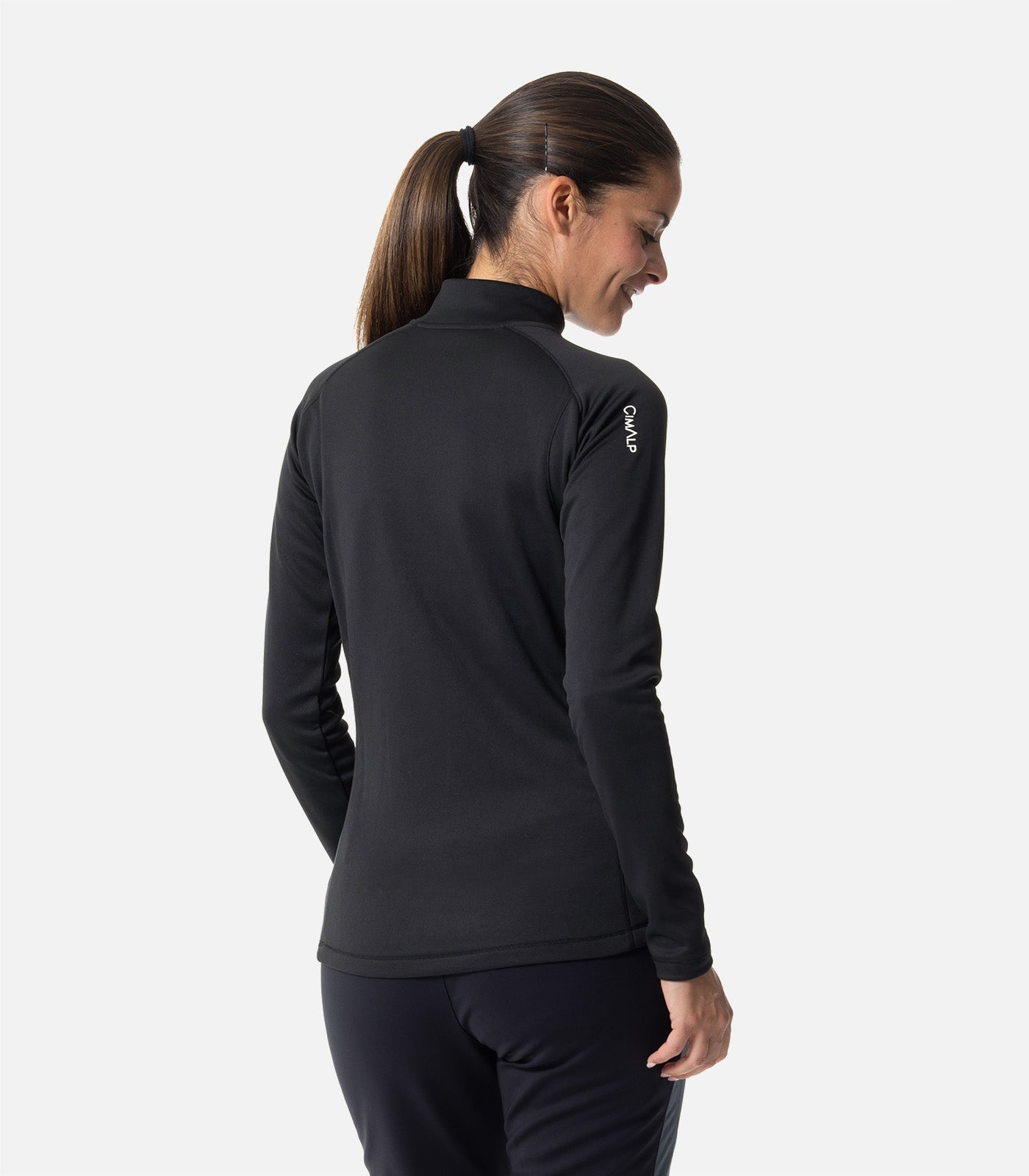 cimalp-teillon-f-veste-polaire-femme-stretch-seconde-couche-noir image 4
