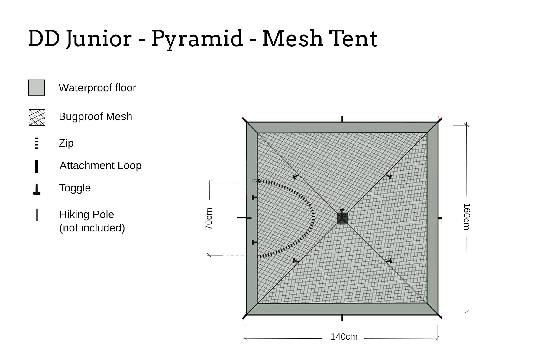 dd-junior-pyramid-mesh-tent-tente-enfant-350-g image 5