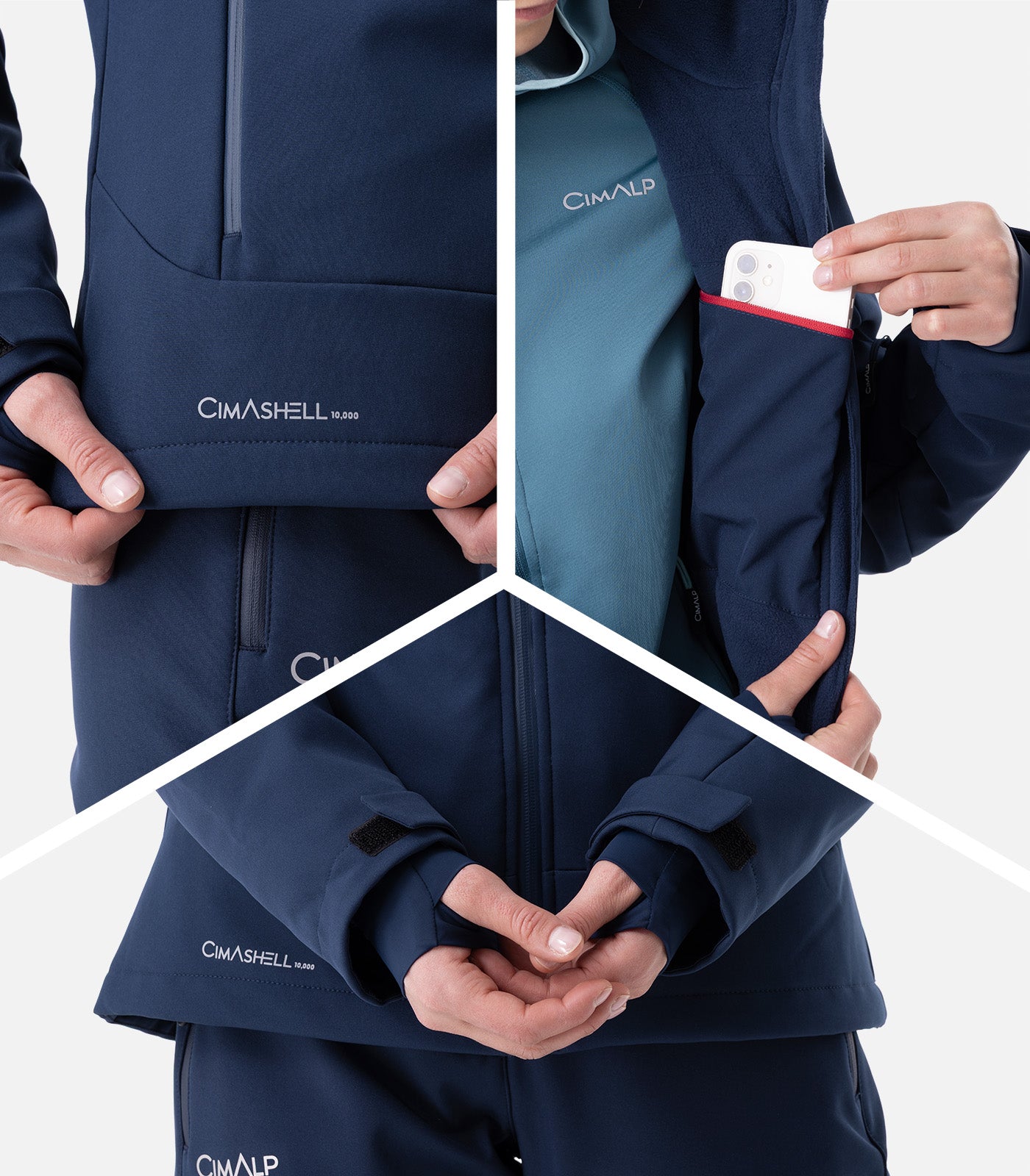 cimalp-gervais-2-f-veste-ski-femme-bleu-canard-softshell-chaude image 5