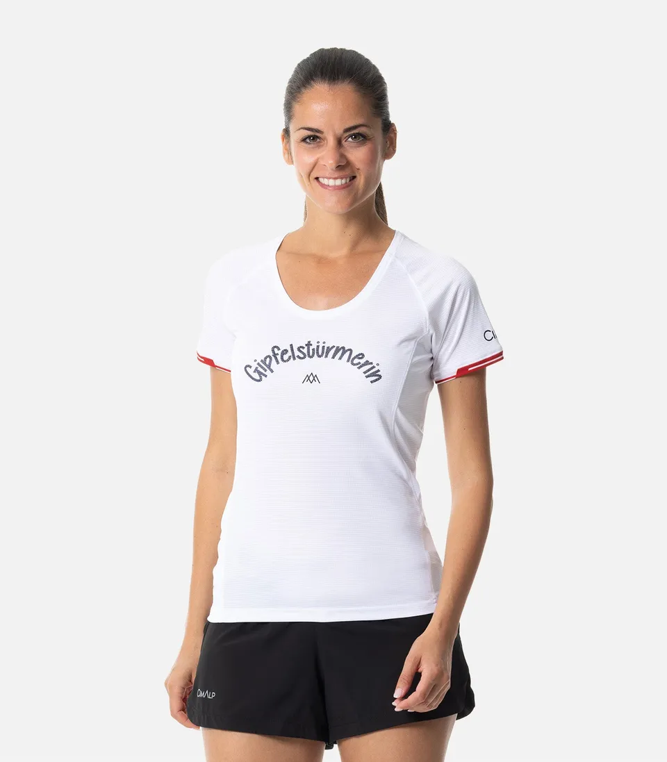 cimalp-german-montagnard-t-shirt-trail-femme-blanc-75g image 1