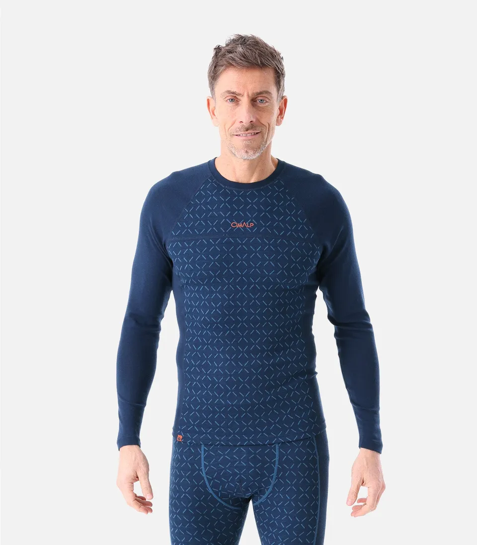 cimalp-wool-top-2-h-sous-v-tement-m-rinos-homme-bleu image 1