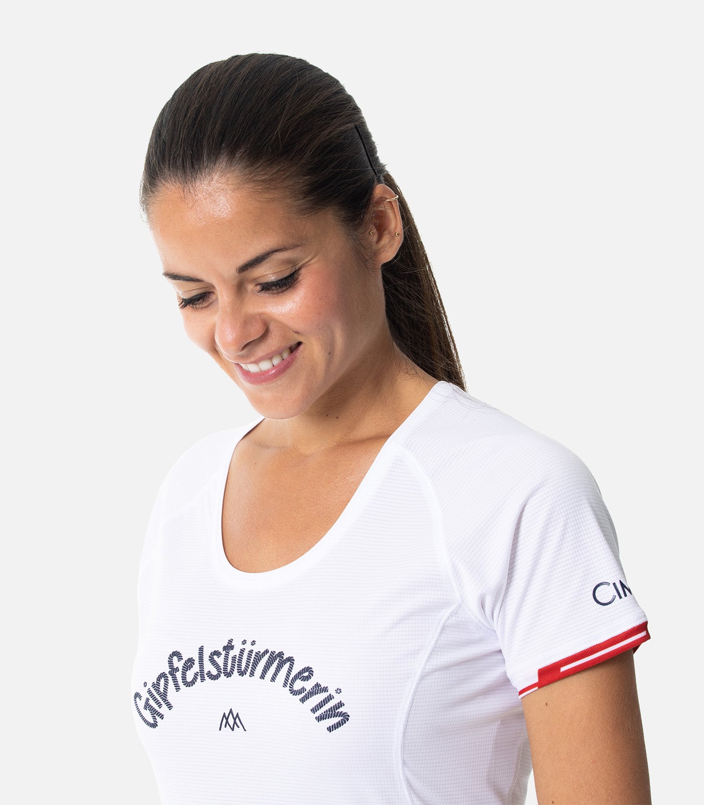 cimalp-german-montagnard-t-shirt-trail-femme-blanc-75g image 6