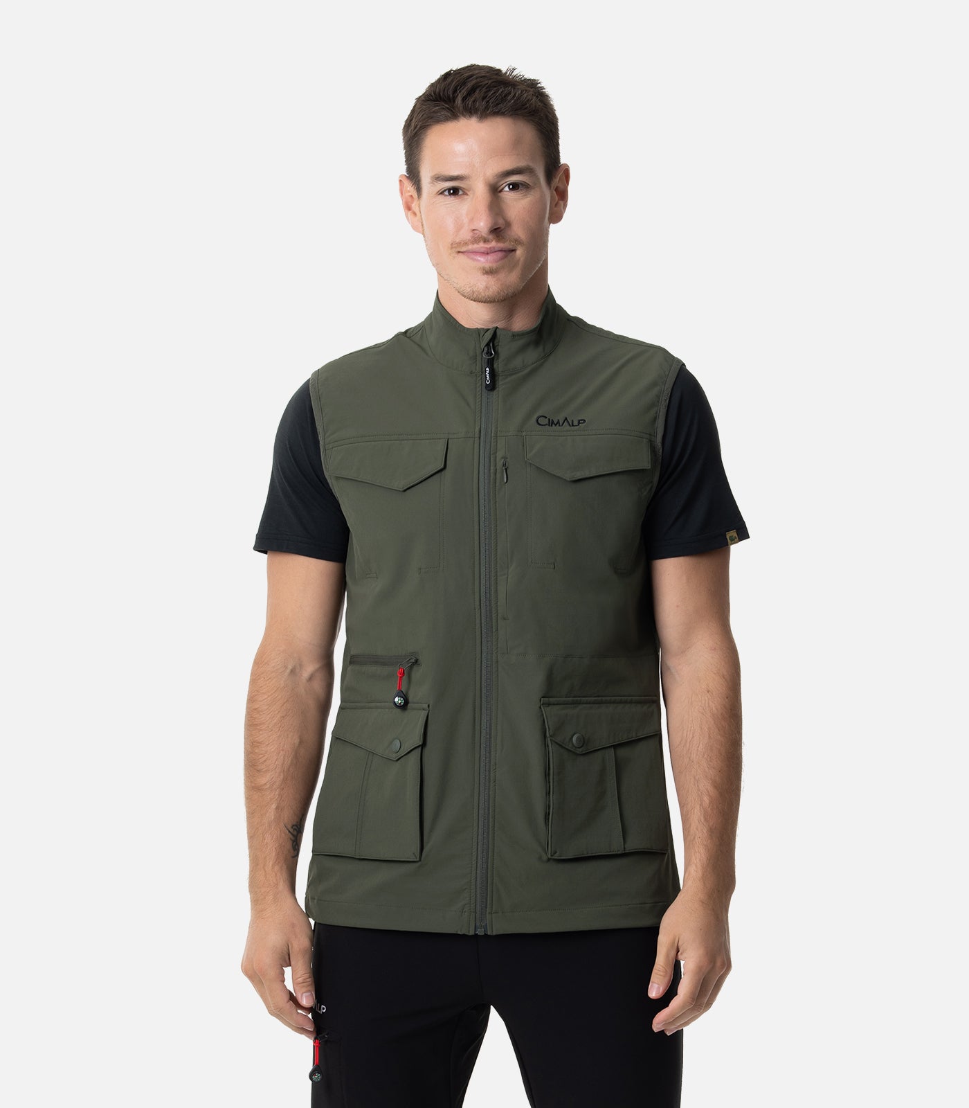 cimalp-ayers-rock-3-h-gilet-voyage-homme-kaki-poches image 1
