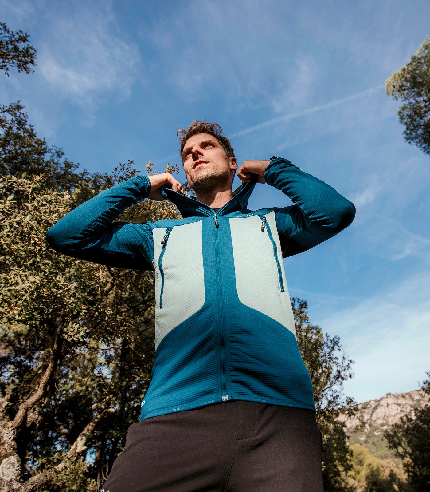 cimalp-whymper-2-h-polaire-homme-bleu-vert-respirante image 7