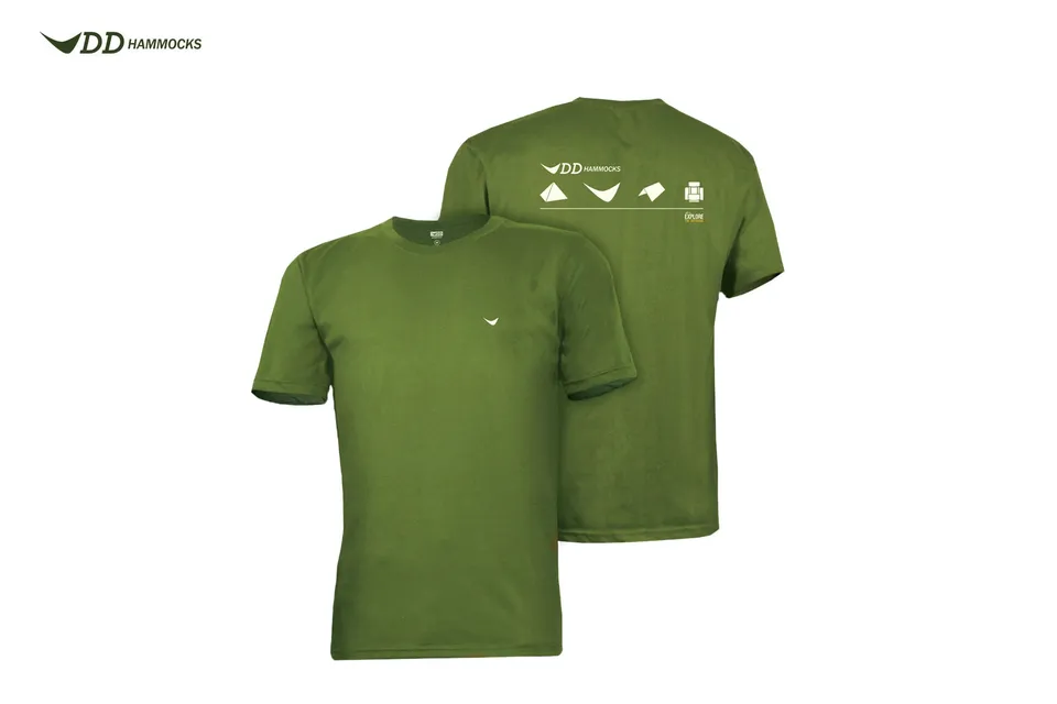 dd-icon-t-shirt-homme-coton-vert-olive-regular-fit-l image 1