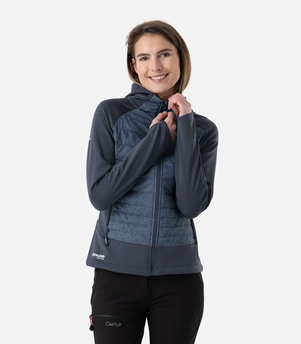cimalp-chani-2-f-veste-polaire-femme-framboise-hybride image 1