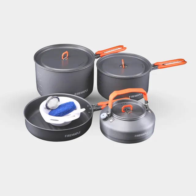 firemaple-feast-4-popote-camping-alu-orange-3-4-pers image 1