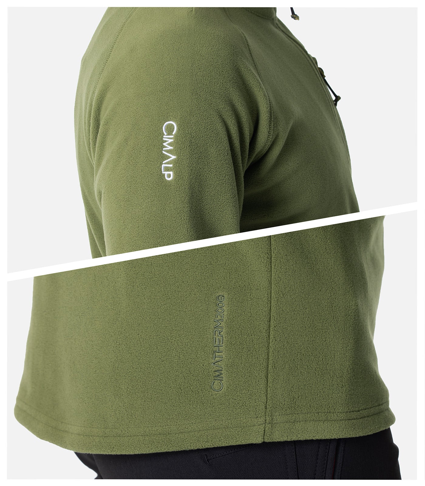 cimalp-adelie-5-h-veste-polaire-homme-kaki-chaude image 5