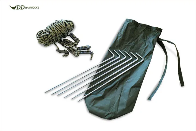 dd-pegs-guy-lines-kit-6-piquets-et-haubans-tarp image 1