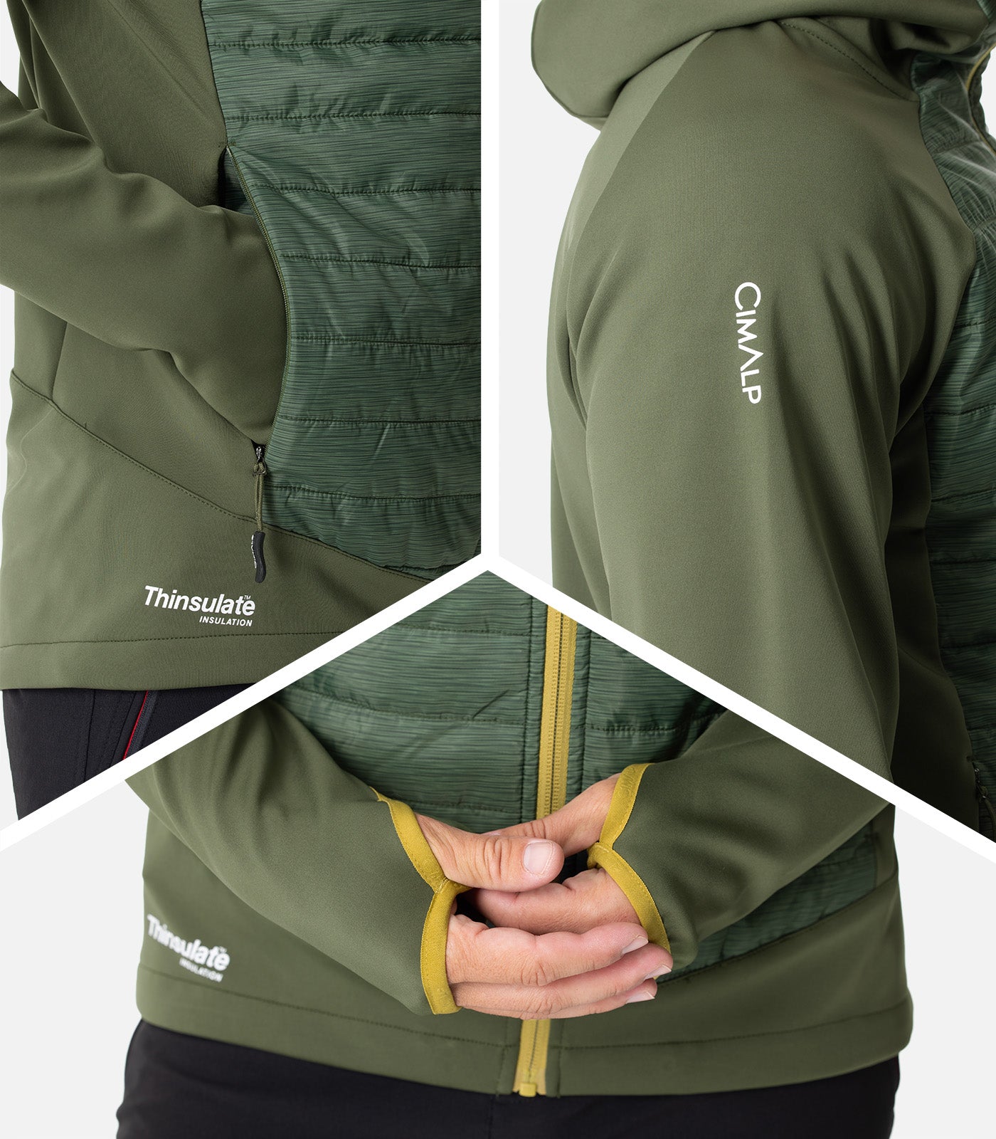 cimalp-diklo-h-veste-polaire-homme-kaki-coupe-vent image 5
