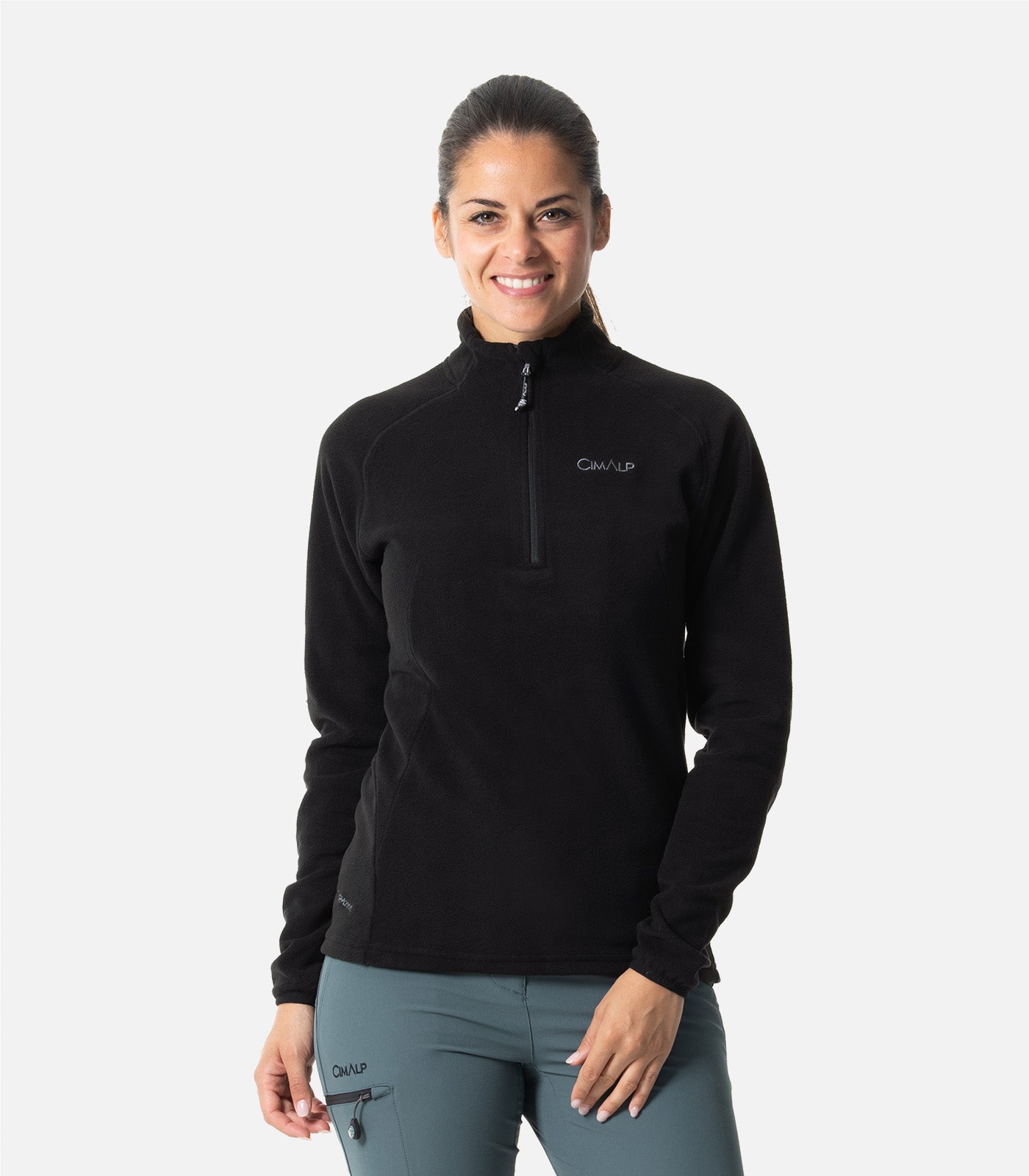 cimalp-alaska-5-f-veste-polaire-femme-vert-canard-recycl-e image 1