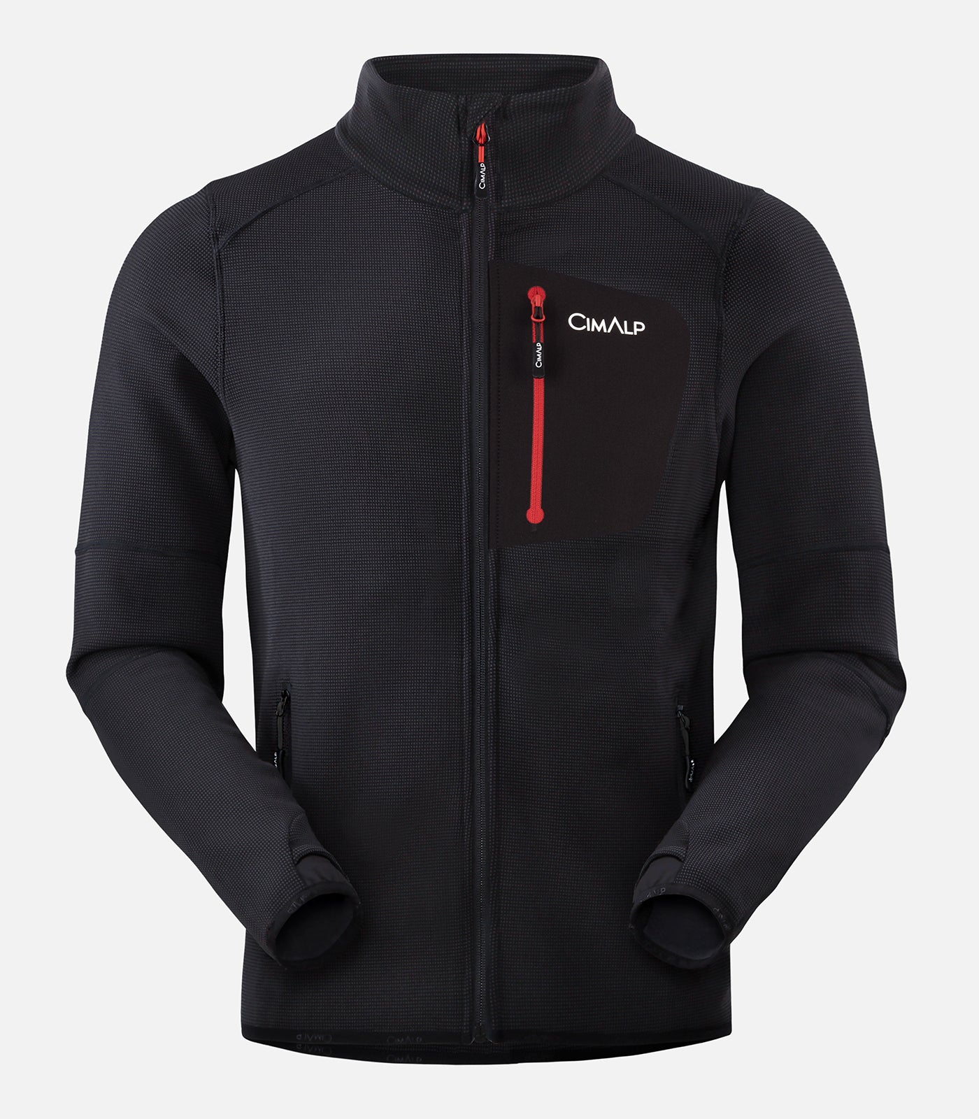 cimalp-brevent-2-h-polaire-homme-vert-fonc-stretch-paisse image 2